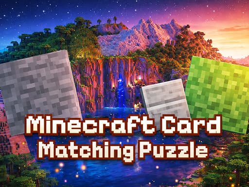Minecraft Card Matching Puzzle