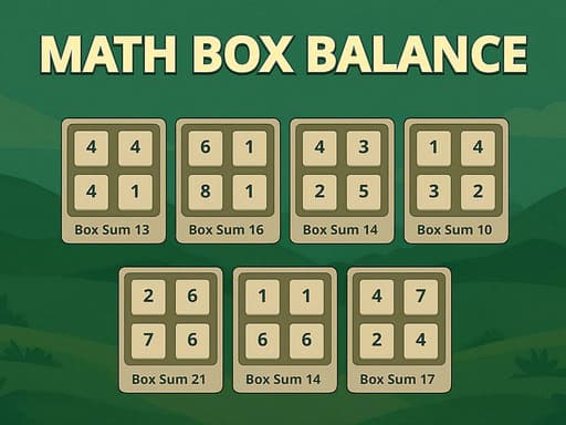 Math Box Balance